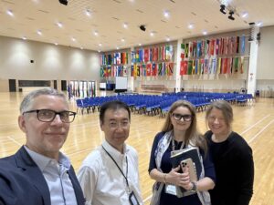 Image of Jon Nordmeyer, OFS Academic Data Analyst Tetsuo Nishizawa, OFS Subject Area Leader Camelia Gergely, Courtney Bell