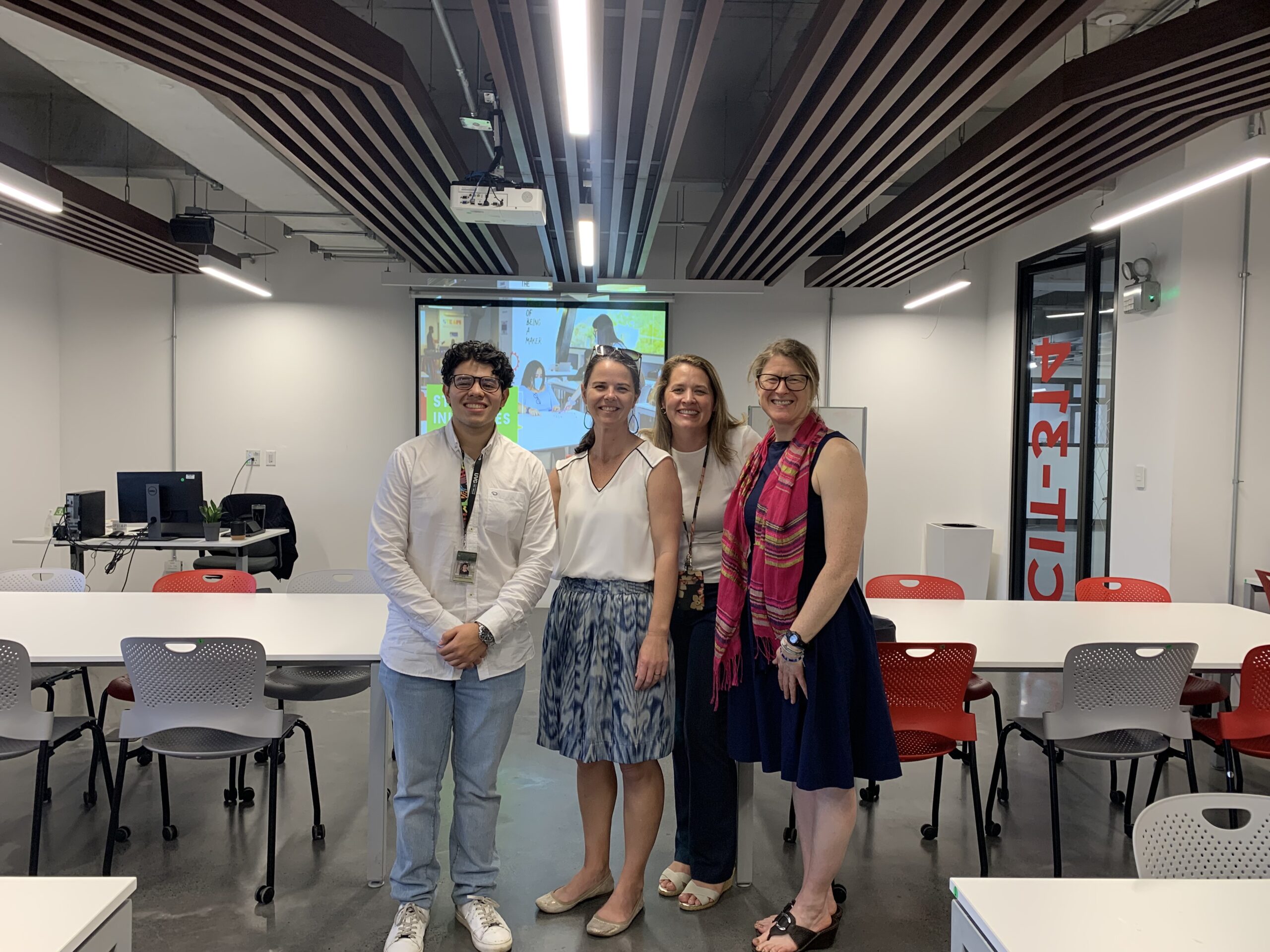 L to R: Rodrigo Rivera Fong, Esther Bettney Heidt, Samantha Olson-Wyman, Courtney Bell